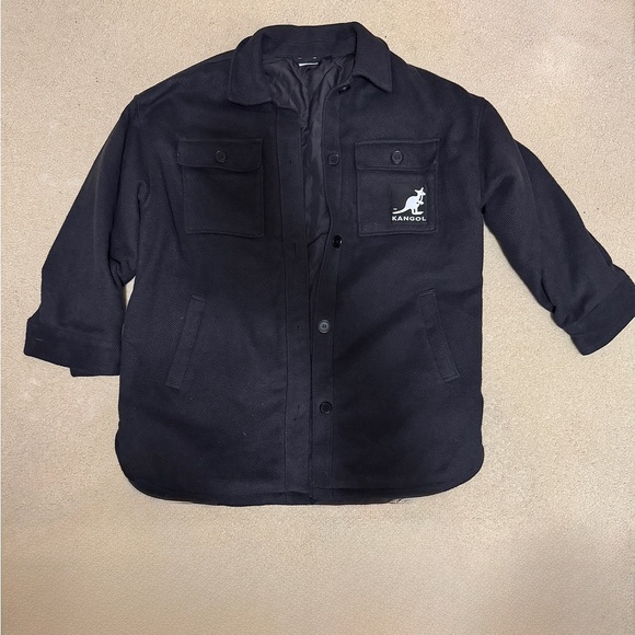 Kangol Gray Textured Jacket/Shacket - Picture 10 of 10